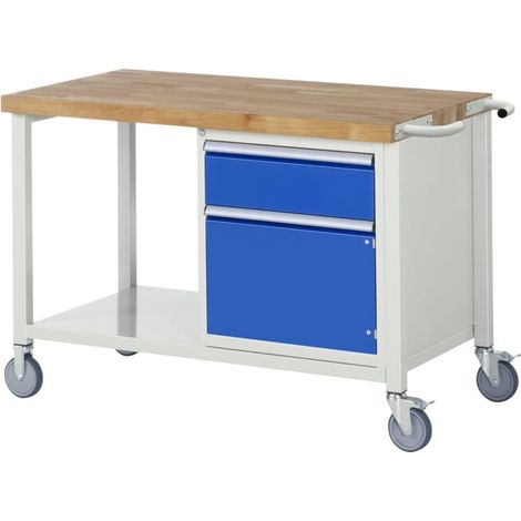 Etabli mobile brut Modèle 8152 LxPxH 1250x700x880mm (1/5)