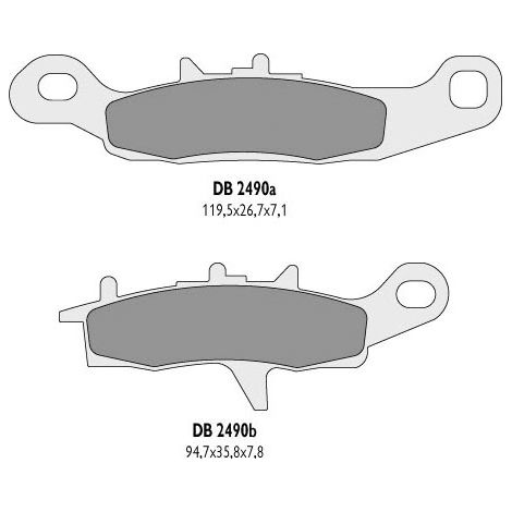 Pastillas de freno delanteras Delta Prairie Kvf Brute Force 650