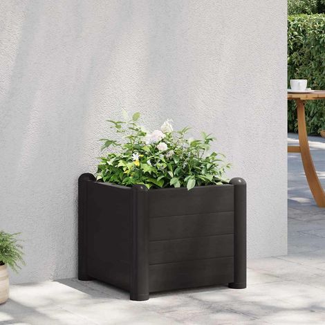 Lit surélevé de jardin PP Anthracite 43x43x35 cm (1/5)