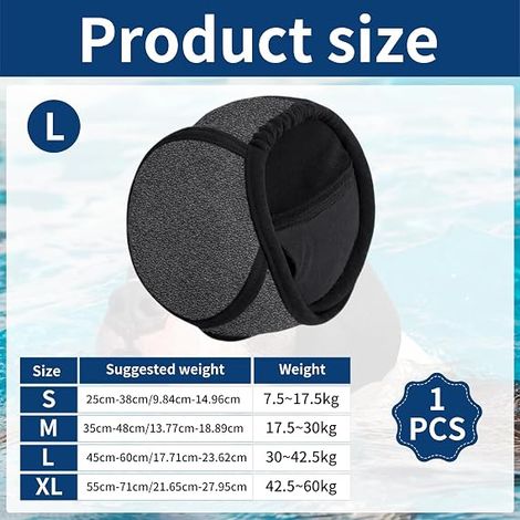 Casque Antibruit pour Chien Taille(L) Protection Auditive Élastique en Coton Cache-Oreilles Insonorisant Contre Feux d'artifice Orages Toilettage Séchage et Réduction de l'Anxiété (1/4)