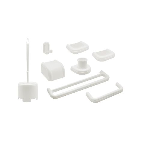 SET BAGNO 8 PEZZI SERIE IMMA MODELLO NEW- Bianco- DH- pezzi 1