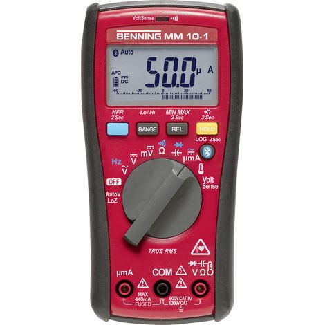 Benning MM 10-1 Hand-Multimeter digital Datenlogger, LoZ CAT IV 600 V Anzeige (Counts): 6000