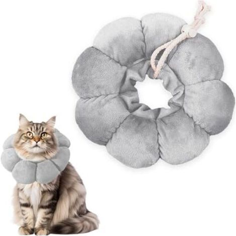 Collerette Chat Anti Lechage Souple,Confortable Collerette Chat Anti Grattage Tête,Collier de Récupération Chats,Post Operatoire Collerettes Chien Anti Morsure,Collier de Protection Chats (1/4)
