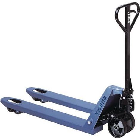 TECWERK Gabelhubwagen Gabel-L.1150mm Trgf.2500kg STA taubenblau PUR/PA TECWERK (1/3)