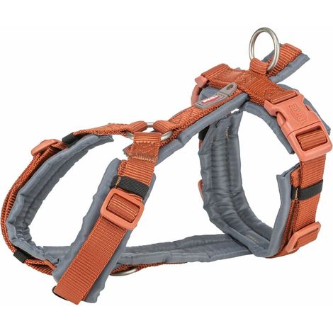 Imbracatura per Cani Trixie Premium Trekking Arancio Grafite XS/S