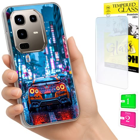 Schutzhülle für Infinix Note 50 Pro 4G: Fotohülle, Rückseite + 9H-Glas (1/5)