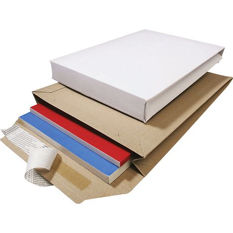 ratioform, Pochette pliante en carton plein, hauteur variable,