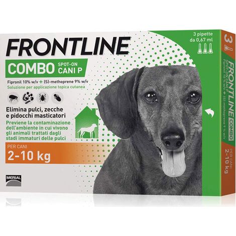 Frontline Combo für Hunde 2 bis 10 kg 3er-Pack