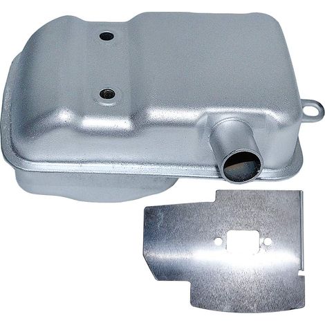 Muffler Exhaust w/Shield Deflector Kit Fit Husqvarna 143rII Zenoah G35L G45 Brushcutter Trimmer (1/5)