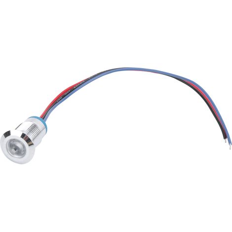 Vier Sets zusammen verkauft, 3-6V, 12mm Metall wasserdichte zweifarbige LED-Anzeige (rot und blau). (1/5)