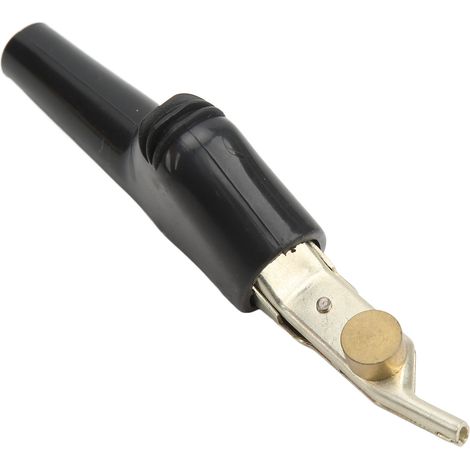 Krokodilklemme für Telekommunikationstests, inklusive Abisolierzange und Nadel, 25 mm Öffnung, J.60043, Schwarz (1/5)