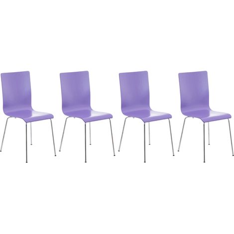 Set 4 Sedie Visitatore PEPE viola (1/5)
