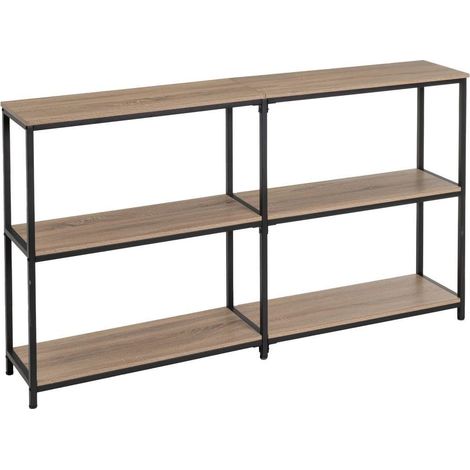 Étagère Buffet en PB et métal Naturel et Noir (1/5)
