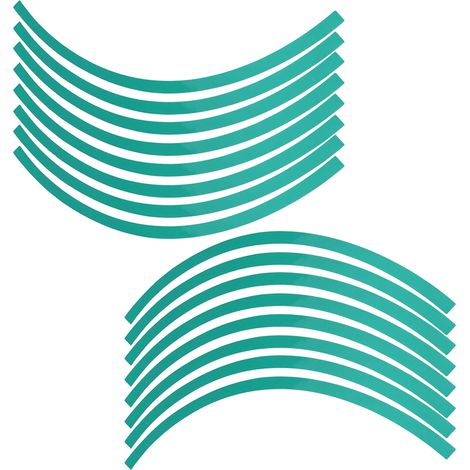 Bande adhésive réfléchissante universelle pour jantes auto/moto, déco film autocollant 6 couleurs vert foncé (1/5)