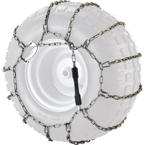 Paar Schneeketten für Rasentraktorräder 18'' ORIGINAL CASTELGARDEN (1/2)