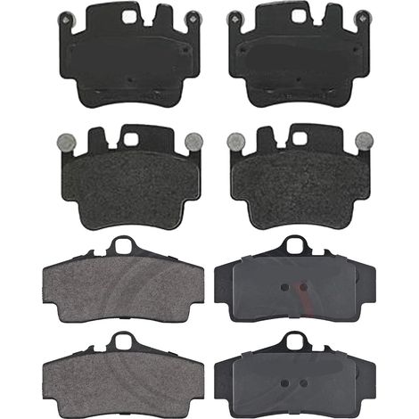 KIT PASTIGLIE FRENO ANTERIORI E POSTERIORI compatibile con PORSCHE CAYMAN (981) / PASTIGLIE FRENANTI AUTO OEM P 65 018,P 65 028 / SOSTITUZIONE DIRETTA / BASSA POLVERE / SILENZIOSO