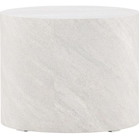 Table d'Appoint Ronde "York" 50cm Gris (1/4)