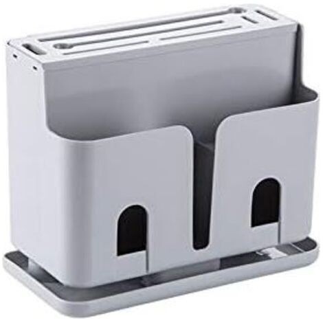 Couteau en Plastique Porte Multi-Fonction évier Drainante Boîte cuillères Couteaux de Cuisine Forks Chopsticks Plateau Ustensile Organisateur Bloc Couteaux (Color : A)-Ensoleillé (1/5)
