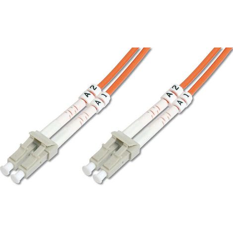 Digitus Cable de cobre Enlace de fibra óptica Macho Multimodo LC Macho Multimodo LC Naranja 3 m (1/4)