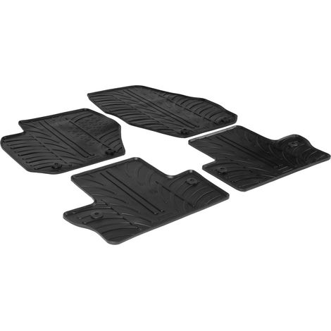 Set tappeti su misura in gomma - compatibile per  Volvo S60 4p (09/1010/18) -  Volvo S60 Cross Country (08/1510/18) -  Volvo V60 (11/1008/18) -  Volvo V60 Cross Country (05/1510/18)