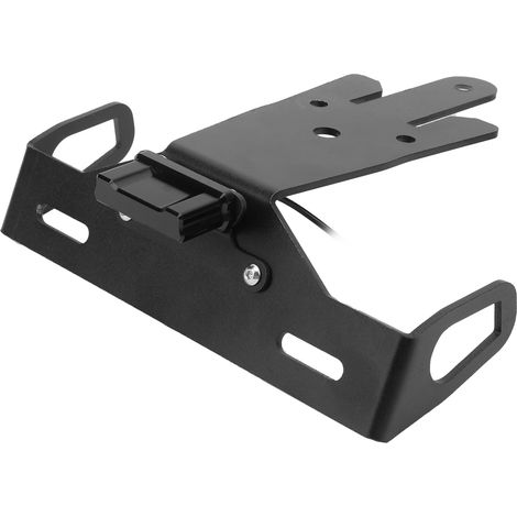 Support de plaque d'immatriculation moto avec éclairage LED compatible avec Kawasaki ER-6N/F 2012-2015 (1/5)