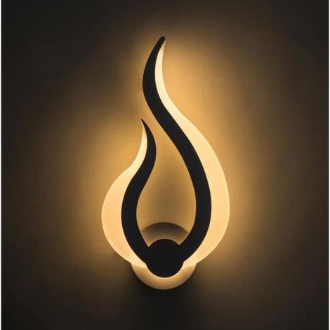 Applique Murale - Deco Flamme - Blanc - 10W - AC220V - Intérieur (1/3)