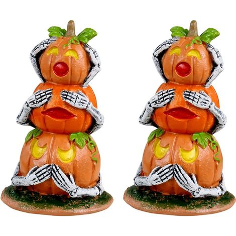 Pumpkin Snowmen Set Of 2 Cod. 34073