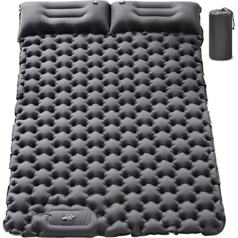 Matelas de couchage double pour le camping,1.91.2m, Tapis de camping gonflable épais pour 2 personnes avec couleurs multiples (1/4)