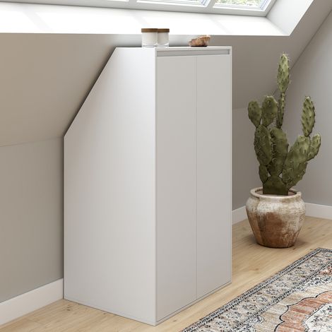 Armario de pared TOMI de 2 puertas 60 x 50 x 70/110 cm blanco
