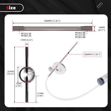 Kit d'outils pour compresseur de ressort de fourche de moto, outil pour compresseur de ressort de soupape de vélo 60 ml. Taille standard : un outil de compression de ressort de 60 ml, universel pour m