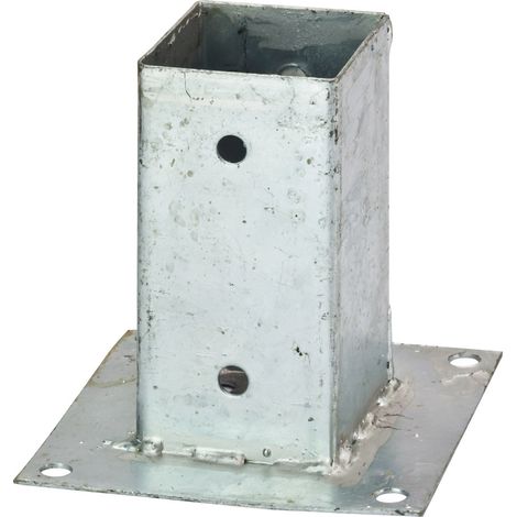 Pfostenträger Aufschraubhülse 71x71x150 feuerverzinkt Pfosten Zaunpfosten (1/4)