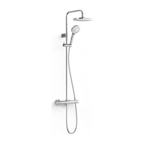 Colonne de douche thermostatique 2 voies Chrome - TRES 19039315