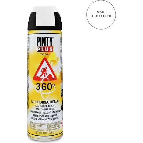 PINTURA EN SPRAY PINTYPLUS TECH 650cc MARCADOR 360° BLANCO T101 (1/2)