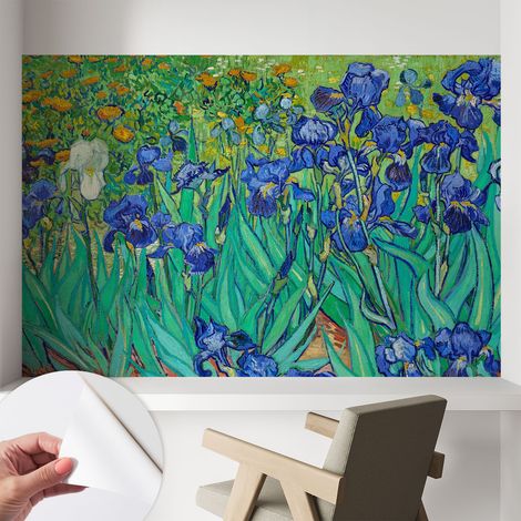 Papier peint adhésif décoratif pour chambre et salon Design moderne à poser facilement Fleurs de jardin 104x70 cm (1/5)