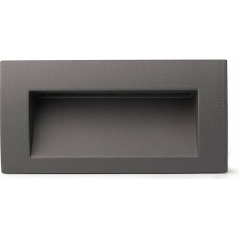 Faro Sedna-2 - Applique da incasso a LED per esterni grigio scuro IP65