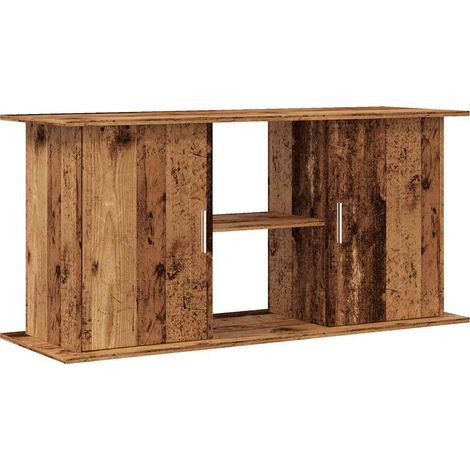 Support pour aquarium vieux bois 121x41x58 cm bois d'ingénierie