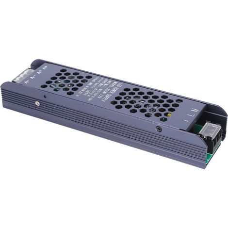 200-W-LED-Transformator (12 V, 16,6 A), wasserdichtes Schaltnetzteil, langer schwarzer LED-Streifen, AC 175–250 V, magnetischer Treiber (1/5)