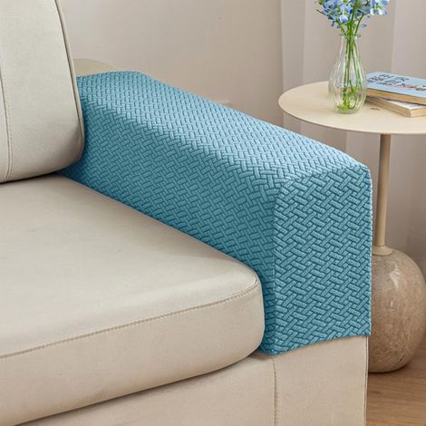 Sofa- oder Sesselarmlehnenbezüge – 2er-Set (Ozeanblaue Textur, Größe M) (1/5)