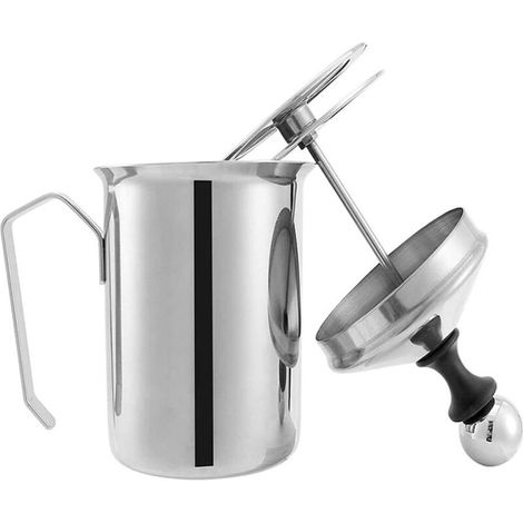400ml Stainless Steel Milk Frother,DIY Fancy Coffee Cream Foamer,Milk Creamer Kitchen Tool