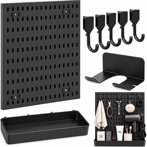 Panneau Perforé Mural avec Accessoires, Organisateur Mural Modulaire (1/5)