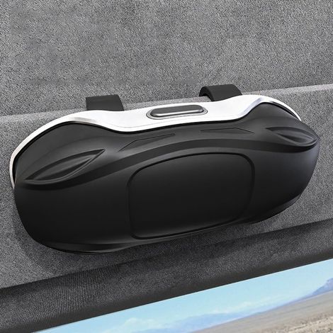 Étui à lunettes de voiture, support à lunettes de soleil en plastique ABS pour voiture, organisateur de rangement portable pour lunettes de conduite (1/5)