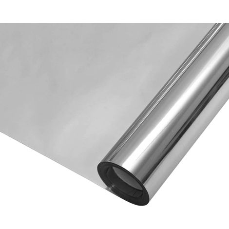 vidaXL Película Solar Reflectante Estática para Ventanas Plateado PVC (1/5)