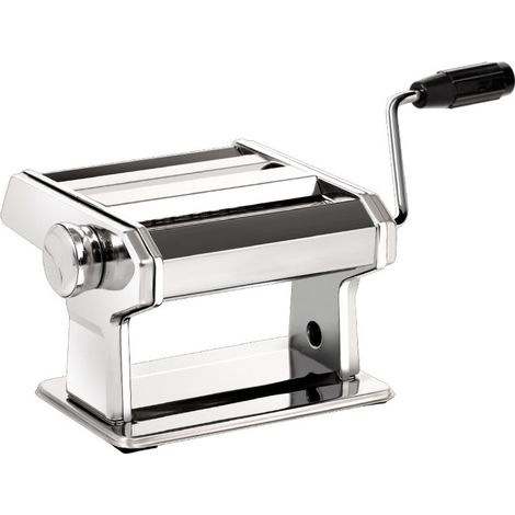 Machine à pâtes 150, fabriquée en Italie, avec emporte-pièce, manivelle et instructions, 150 mm, acier inoxydable