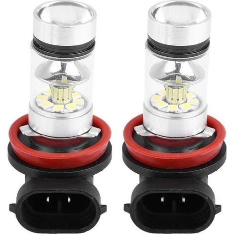 2 pièces de ampoules de phare LED 100W ultra-lumineuses pour voiture (lumière blanche),de