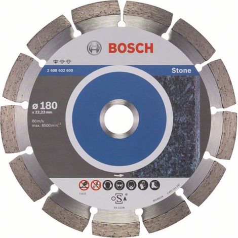 Bosch Diamanttrennscheibe Standard for Stone 180x22,23x2x10 mm 2608602600 (1/5)