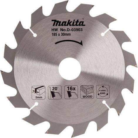 Makita Sägeblatt 185x30/16Z Holz