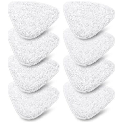 Set mit 8 Ersatzbezügen für Vileda Steam & Vileda Steam Plus Dampfreiniger, Mikrofaser-Dampfmopp-Zubehör (1/4)