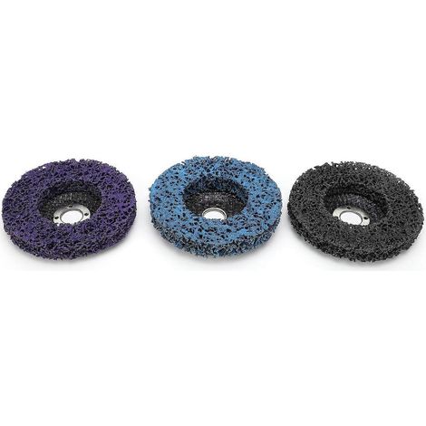 Lot de 3 disques de polissage en résine élastique, abrasifs, 100 x 16 mm (4 pouces). (1/4)