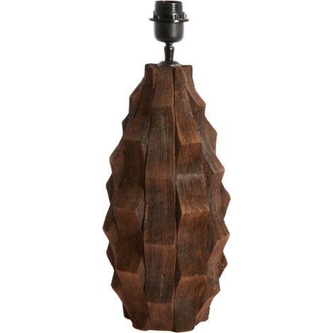 Light & Living - lámpara de mesa - Takabe - marrón - madera -