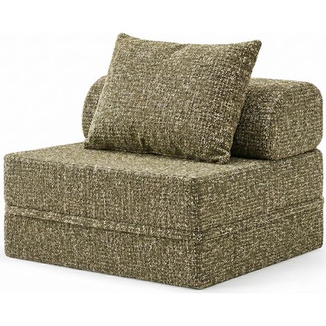 Sofá Modular 1 Lugar Convertível Tweed (1/4)